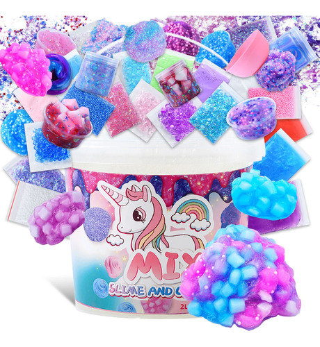 Kit De Slime De Unicornio De Cristal Para Nias De 4 A 12, Ju