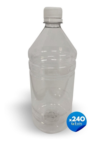 Imagen 1 de 10 de Botella Pet 1000 Cc Tapa Rosca X 240 Unid. 25 Grs,