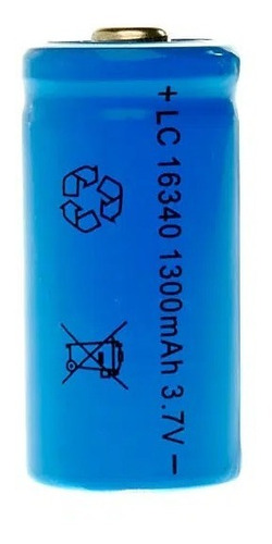 Pila Bateria 16340 (cr123a) Recargable 1300mah 3.7v