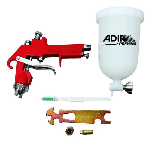 Pistola De Gravedad Hvlp Vaso 400ml Adir 13703 Plateado