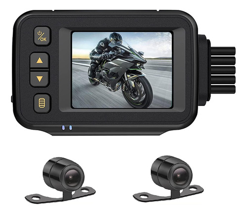 Obest Camara Salpicadero Para Motocicleta 720p Dual Ahd Ips