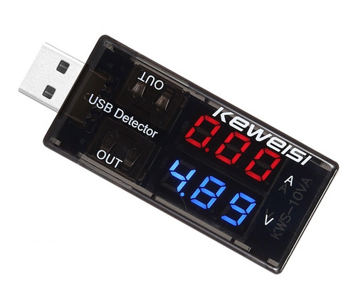 Medidor De Voltaje Usb Digital Tester Amperaje Carga 3 A 9 V