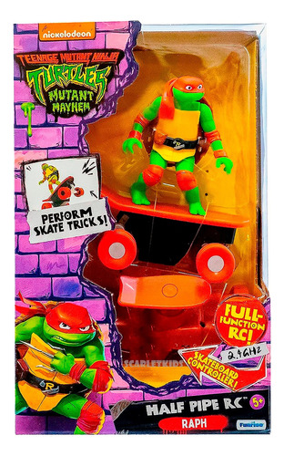 Tortugas Ninjas Mutantes Raph Skate Radio Control Scarlet