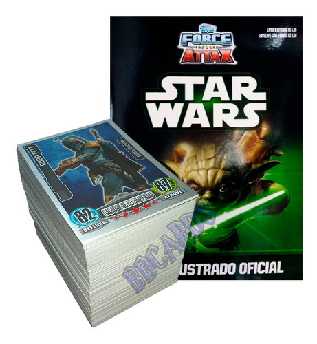 Álbum E Set De Cards Star Wars Topps Force Attax Completo