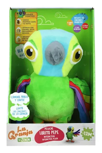 Peluche lorito pepe interactivo sale