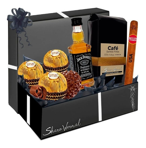 Regalo Whisky Jack Daniels Habano Bombones Café Sharo Wernal