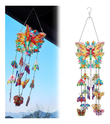 Diamond Art Painting Wind Chimes, 2024 Nuevo 3d Cristal