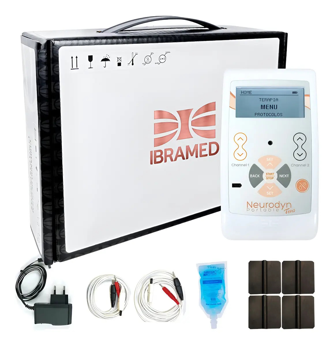 Neurodyn Ibramed Tens 2 Canais Aparelho De Tens Burst 127/220V