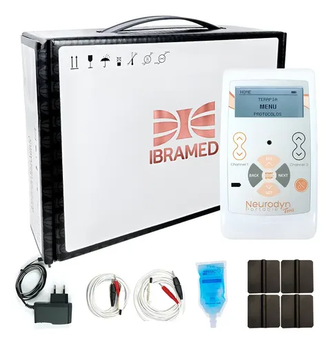 Neurodyn Ibramed Tens 2 Canais Aparelho de Tens Burst 127/220V