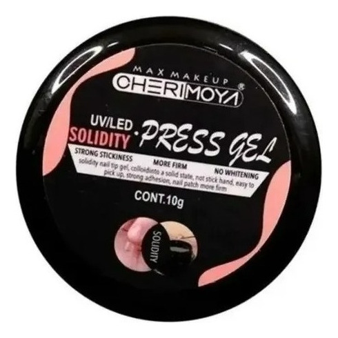 Press Gel Uv/led- Gel Solido Para Uñas Soft Gel-cherimoya 