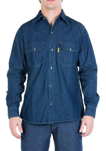 Camisa De Trabajo Jean (denim) Pampero 38al48