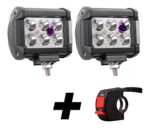 Comprar Caja X 2 Reflectores Barra 6 Leds 22w + Switch Para Moto