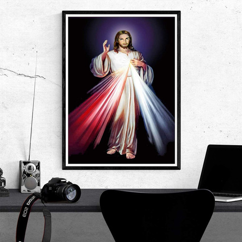 E Kit De Pintura Diamante 5d Jesus 30x40cm