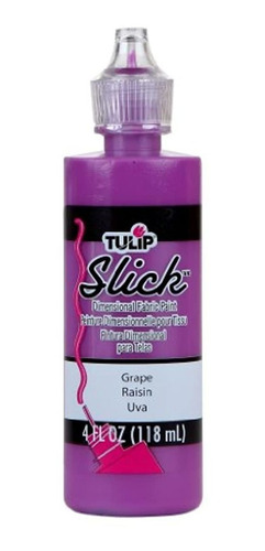 Tulip Pintura Para Tela (relieve, 118 Ml) Slick Uva