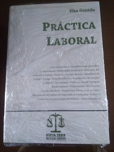 Practica Laboral. Elsa Gentile. Editorial Nova Tesis. Nuevo.