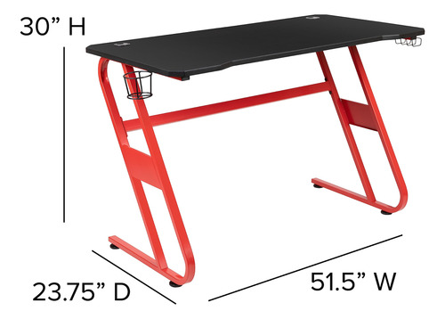 Escritorio De Juegos Flash Furniture Con Sillas Reclinables