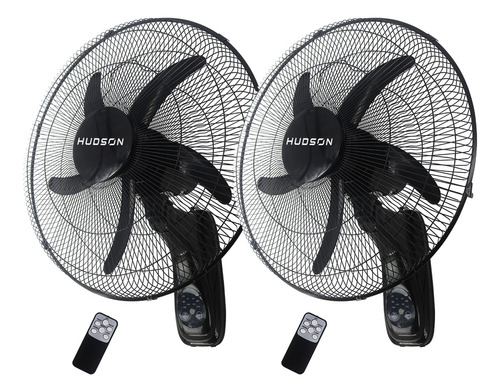 2x Ventilador De Pared Hudson 18 PuLG Control Remoto 5 Aspas