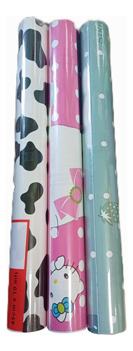 Papel Contact Autoadhesivo De 0,45mts X 2mts Estampado