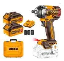 Comprar Llave Impacto 500 Nm Ingco Motor Brushless 20v 2 Baterías 4.