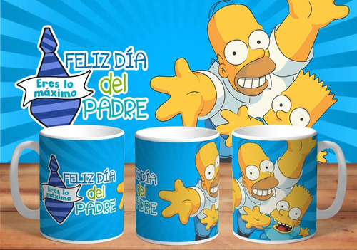 Taza - Tazón  Dia Del Padre Simpsons: Lo Maximo