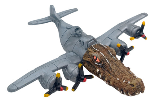 Figura Brainrot Cocodrilo Bombardero Articulado/luz 20 Cm