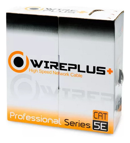 Cable Utp Cat 5e Bobina 100 Metros Marca Wireplus+ Cat5e