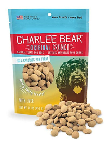 Charlee Bear Original Crunch Natural Dog Treats, Made In The