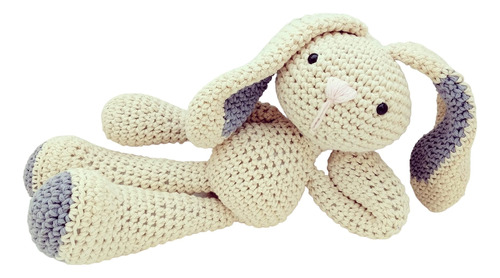 Conejo Tejido A Crochet Amigurumi - Muñeco De Apego - 30cm