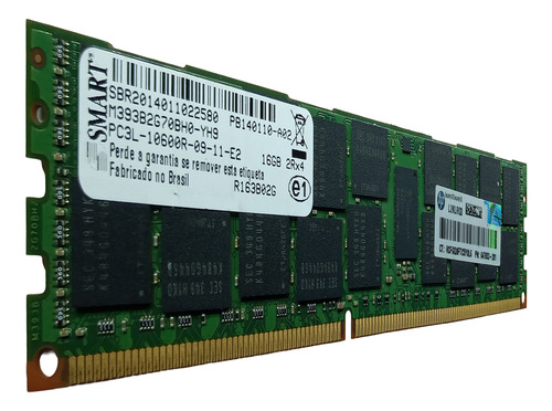 Memória 16 Gb Ddr3 Ecc Rdimm 1333 Mhz P/ Dell R410 G/ 1 Ano (Usado)