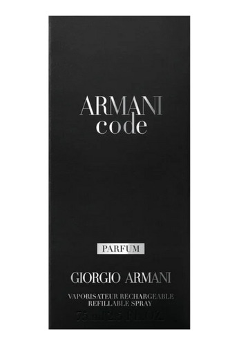 Code Parfum 75 Ml Hombre Recargable