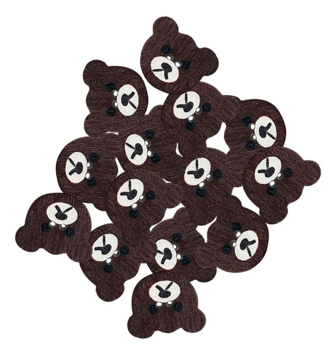 2 Botones De Madera Con Forma De Oso De 50 Piezas, 2
