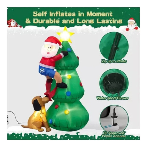 / Decoración Inflable For Árbol De Navidad De 1,8 M: Papá