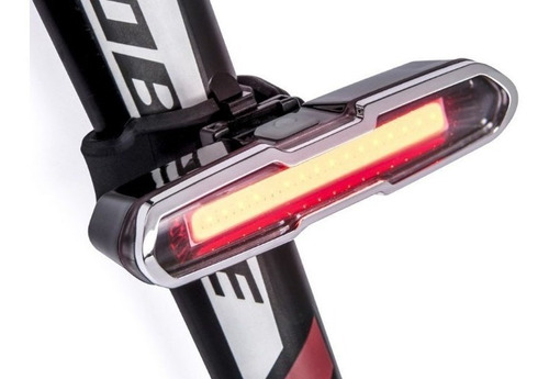 Luz Bicicleta Usb Rojo/blanco (original) Impermeable 120 Lum