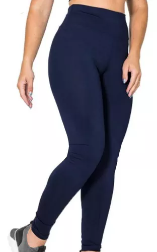 Legging Azul Feminino Suplex Premium Cós Alto Donna Martins