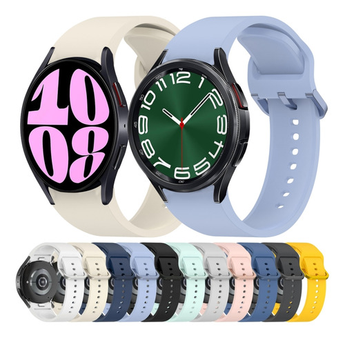 A Correa De Silicona Gris Para Samsung Galaxy Watch 5 40/44