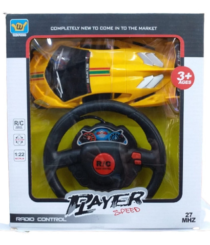 Auto Rc Radio Control Volante Player Speed Playking