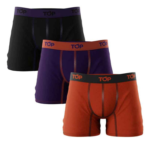  Top-boxer Pack 3 Cotton-lycra Hombre 208 P-3 C6 