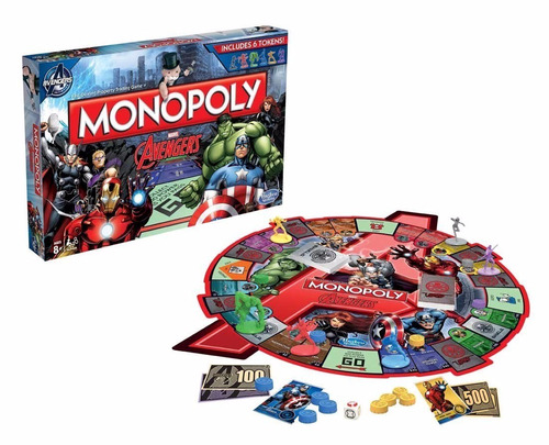 Monopoly Avengers Marvel Original Hasbro Gamming 8+