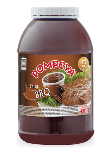 Salsa Bbq 4350g Pompeya - g a $12