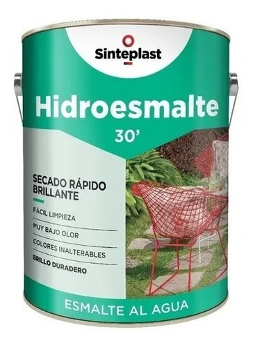 Recuplast Hidroesmalte Al Agua  Brillante X 4l Colores