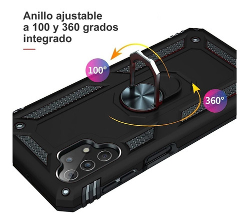 Funda Case Para Moto G31 Con Anillo Soporte Uso Rudo