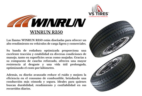 Llanta 205/70r15c 106/104r Winrun R350 Auto Carga