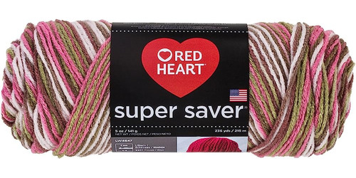 Red Heart Super Saver Economy Yarn, Pink Camo