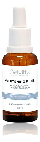 Whitening Peel Belvittà 30ml - Peeling Químico Clareador Tipo de pele Todo tipo de piel