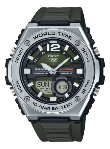 Reloj Casio Clasico Analogo-digital Para Hombre Mwq-100-3av