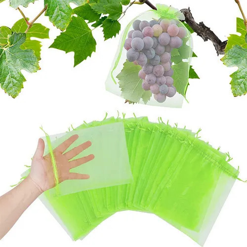 100 Bolsas De Malla Para Proteger Frutas, Bolsas De Malla Pa