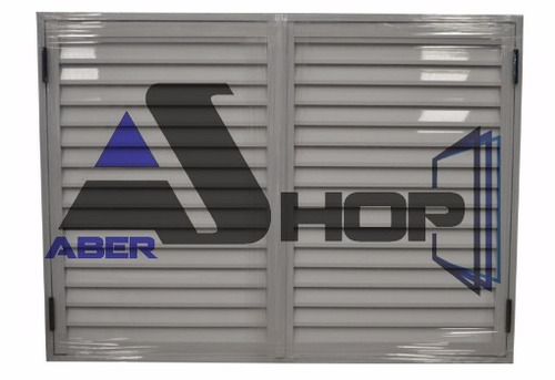 Imagen 4 de 9 de Postigon Aluminio 200x60 De Abrir 2 Hojas Abershop
