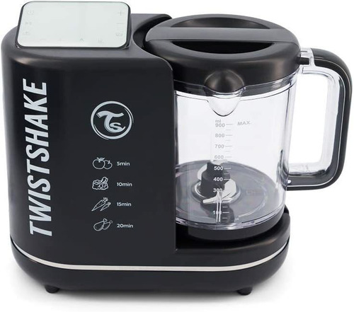 Twistshake 6in1 Baby Food Processor Black Batidoras