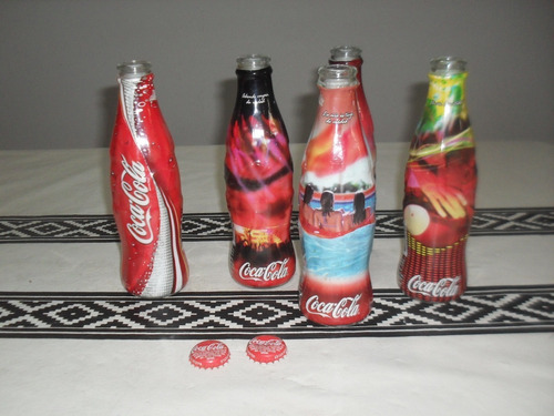 Antiguo Lote   Botellitas Coleccionares De Coca Cola