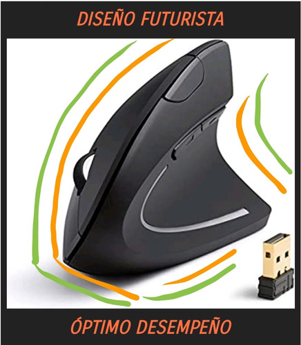 Imagen 1 de 4 de Mouse Vertical Gaming, Diseño, Computadora, Pc, Laptop, Mac